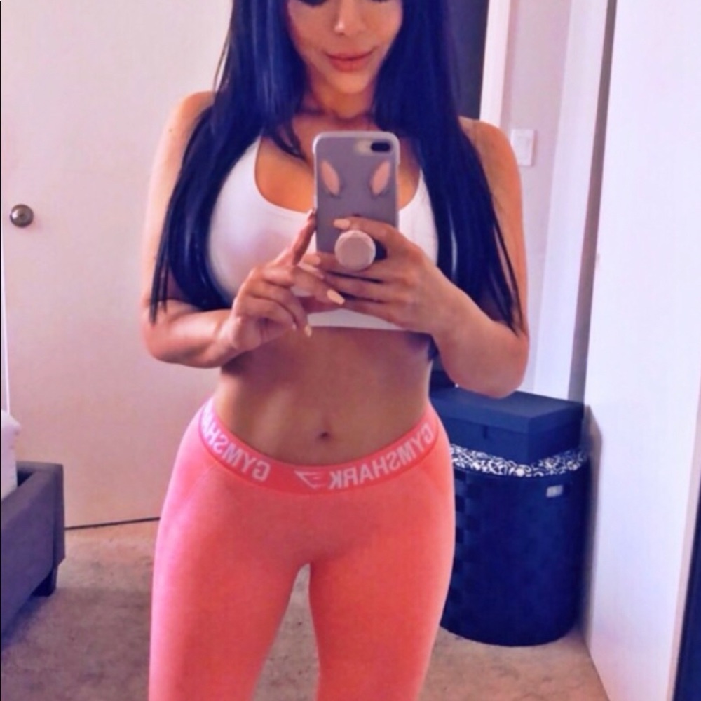 Gymshark Orange Flex leggings